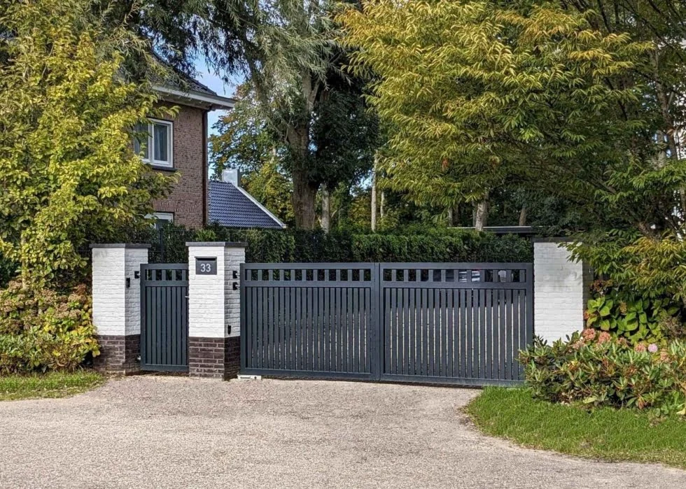 Klassieke villa-oprit